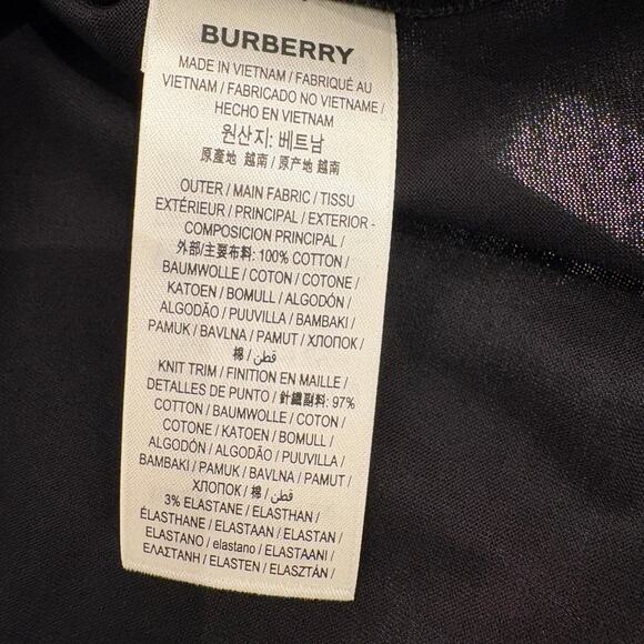 Burberry Men's Black Oversized Short Sleeve Tee - Picture 4 of 8